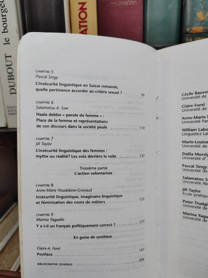 Singy - Les femmes et la langue ; L'insécurité linguistique en question