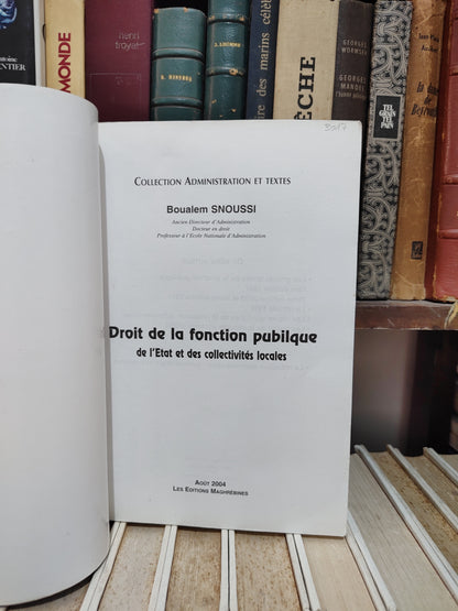 Snoussi - Droit de la fonction publique