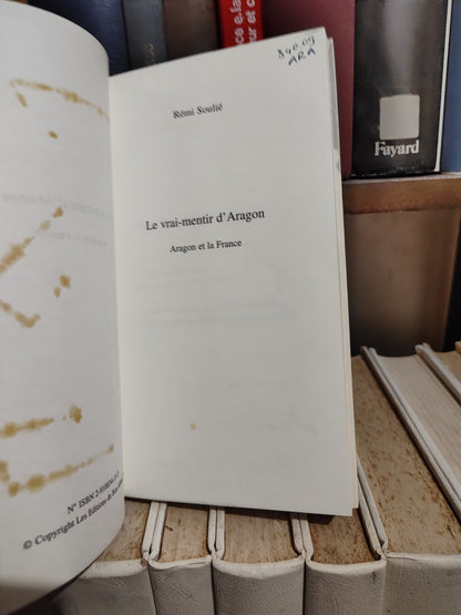 Soulié - Le vrai-Mentir d'Aragon