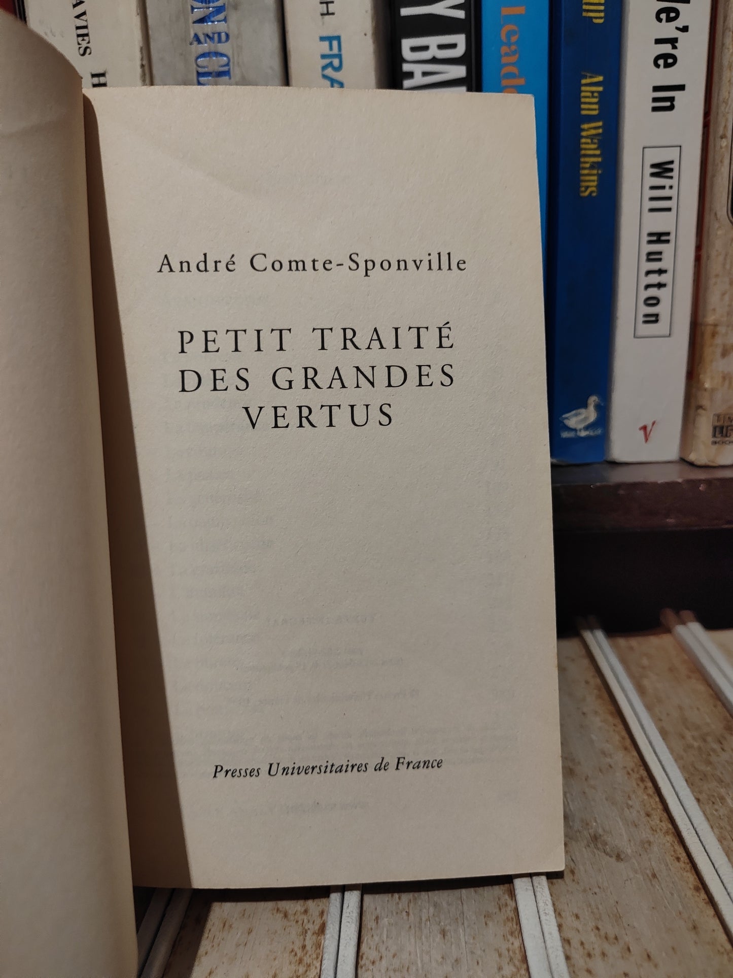 Sponville - Petit traité des grandes vertus