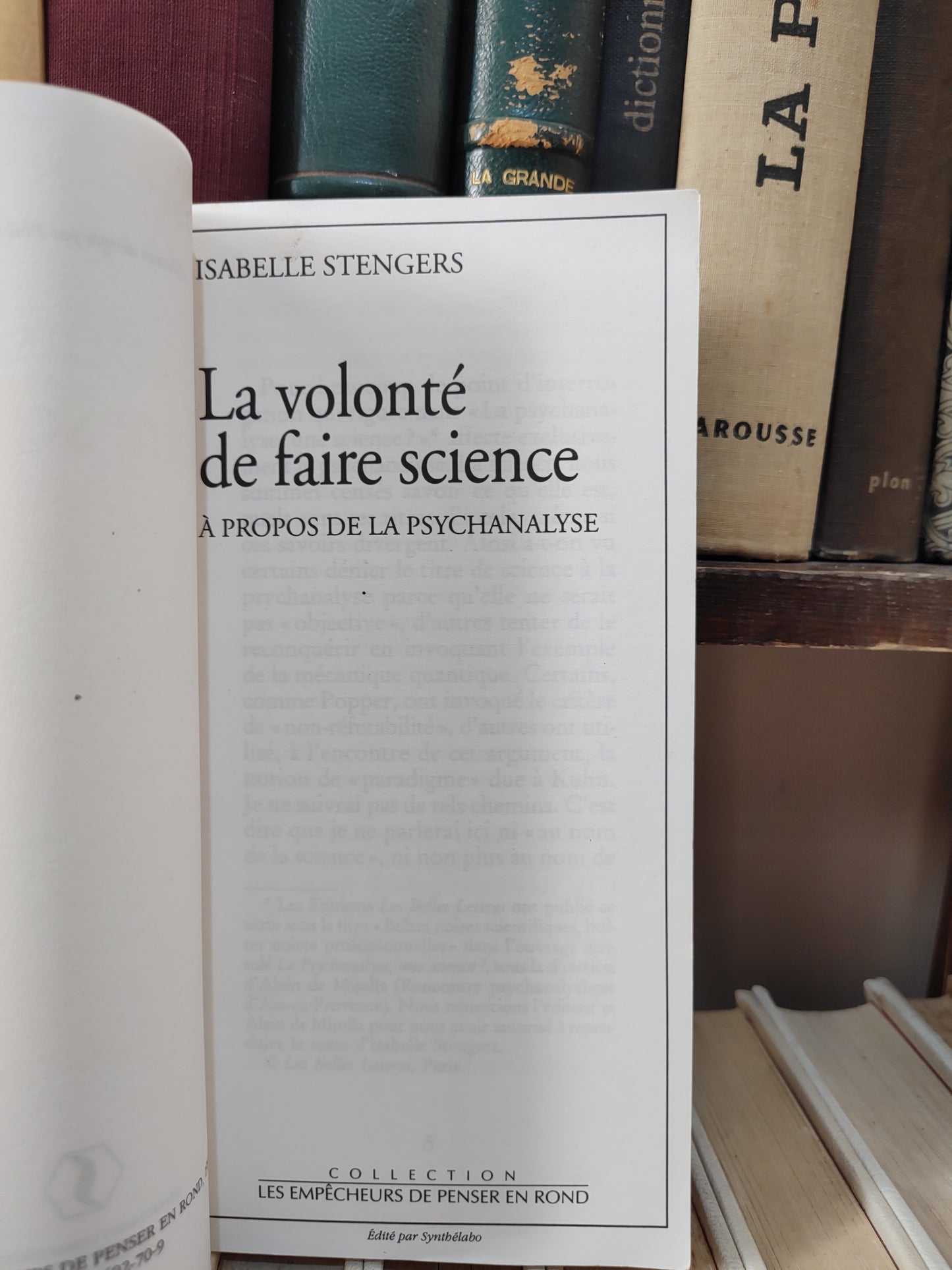 Stengers - La volonté de faire science : à propos de la psychanalyse