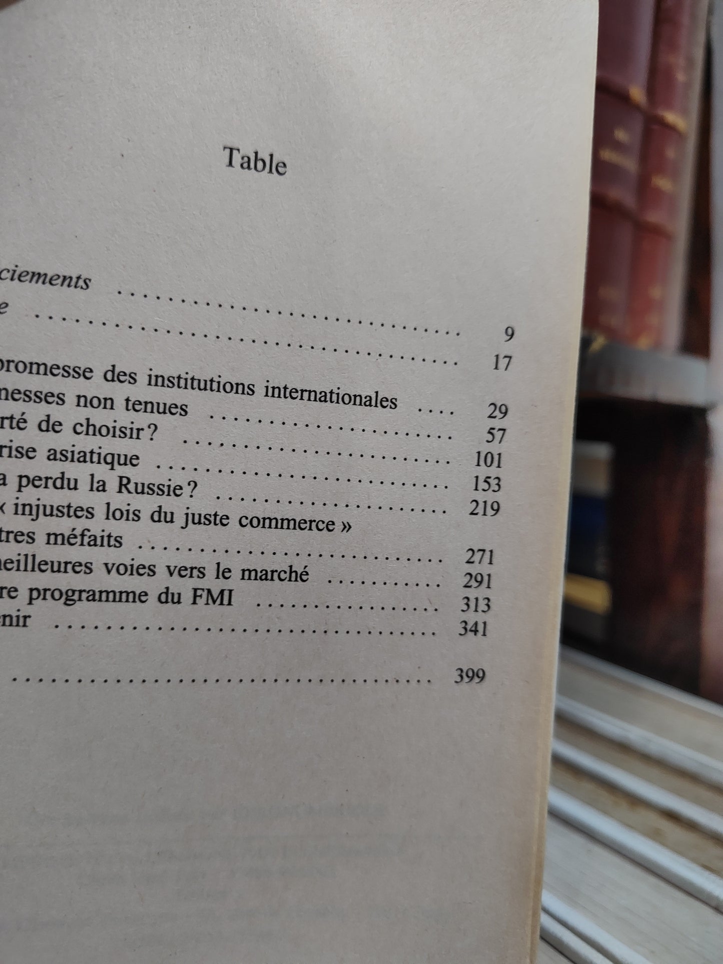 Stiglitz - La grande désillusion