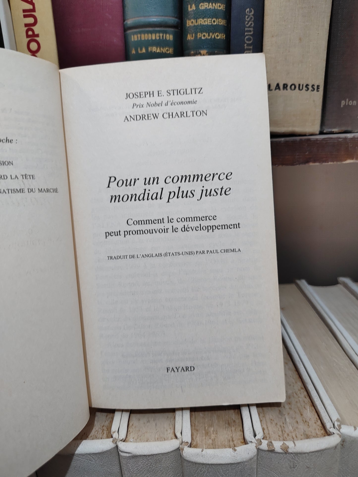 Stiglitz - Pour un commerce mondiale plus juste