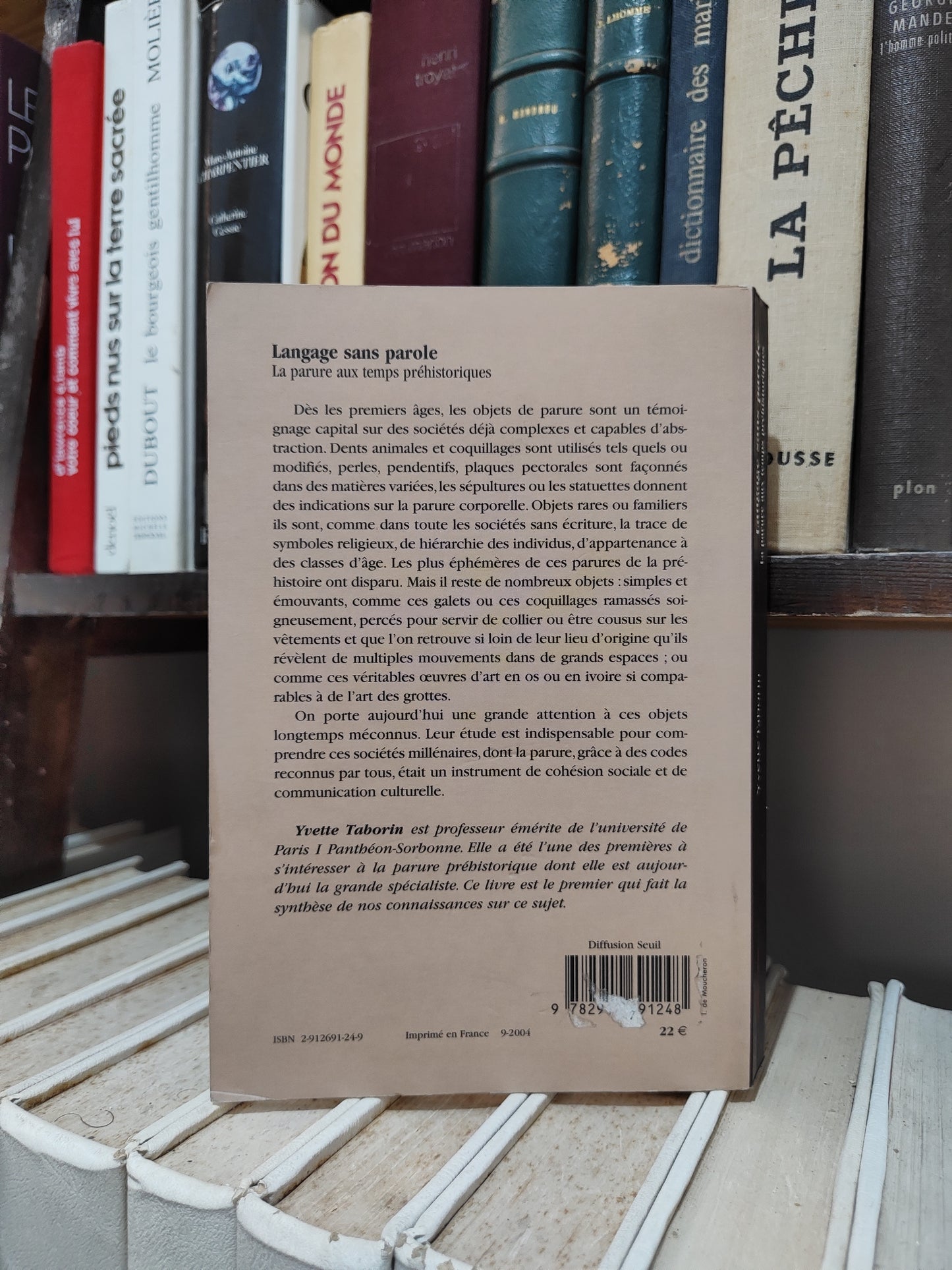Taborin - Langue sans parole : La parure aux temps préhistorique