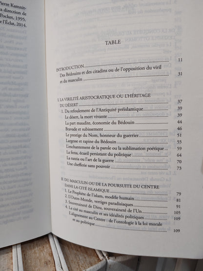 Tazi - Le genre intraitable ; Politique de la virilité dans le monde musulman