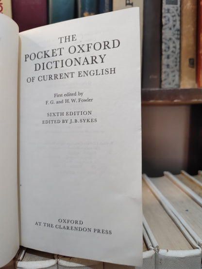 The Pocket Oxford Dictionary