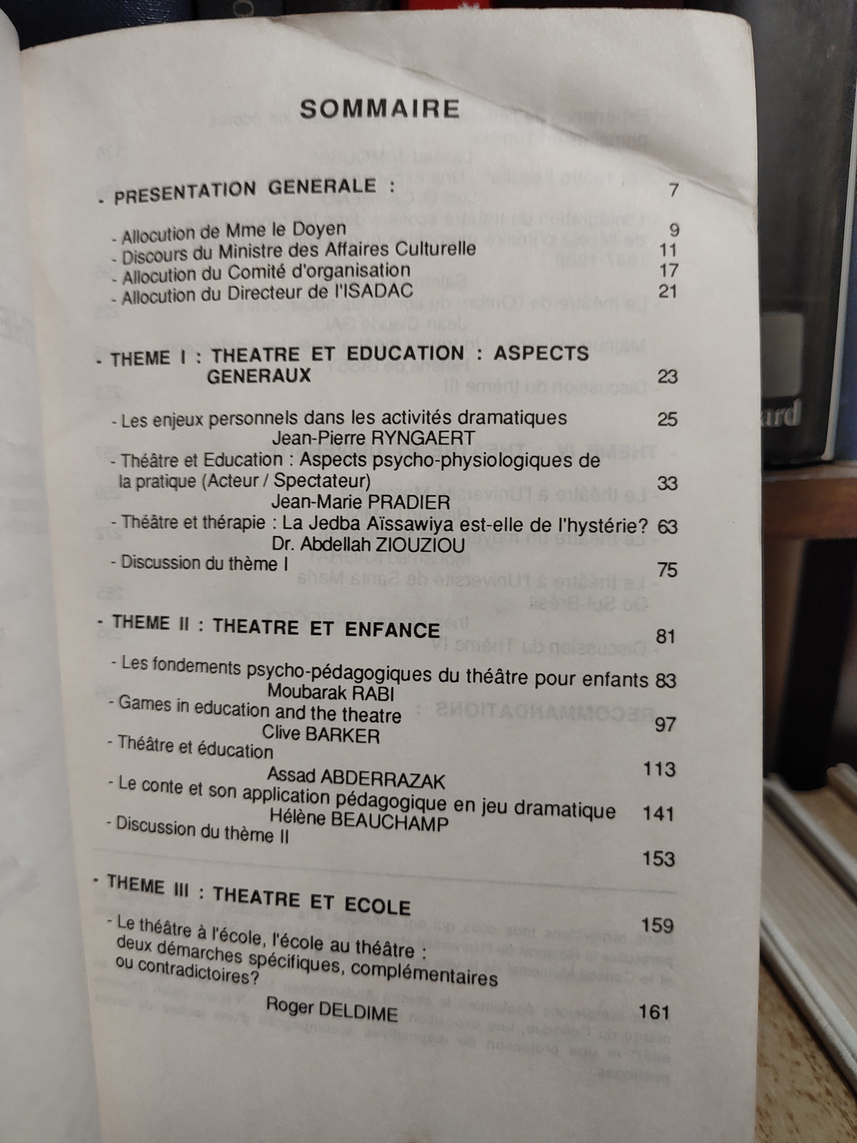 المسرح و التربية Theatre et education