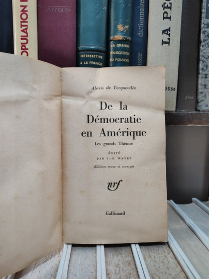 Tocqueville - De la démocratie en Amérique