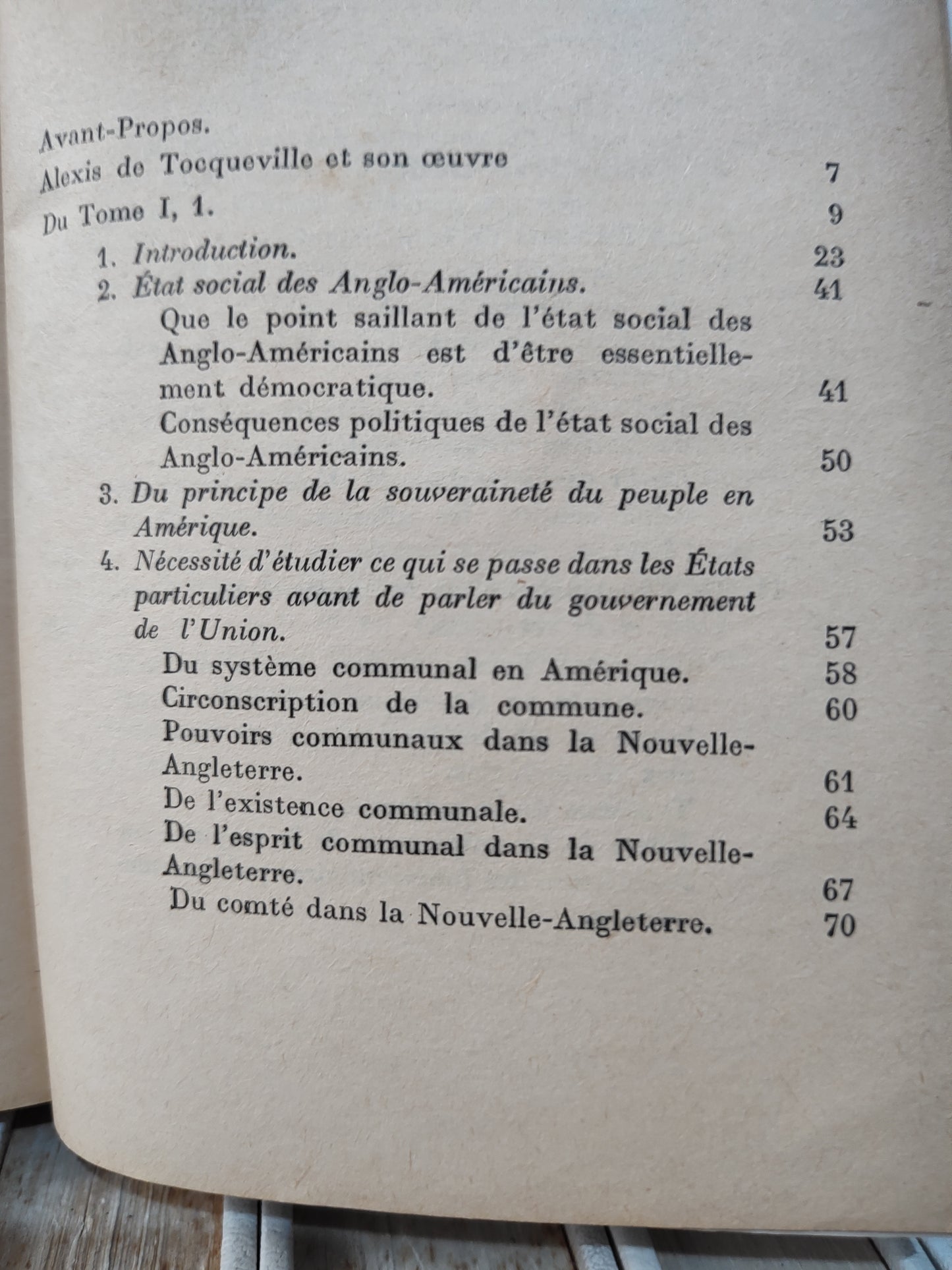 Tocqueville - De la démocratie en Amérique
