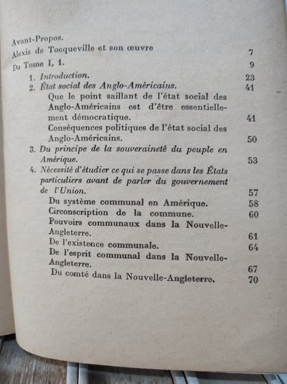 Tocqueville - De la démocratie en Amérique