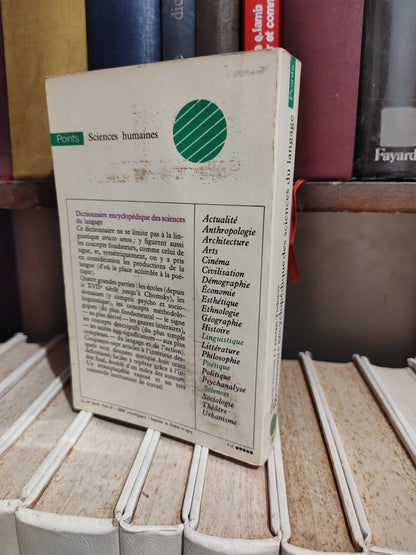 Todorov - Dictionnaire encyclopédique des sciences du language