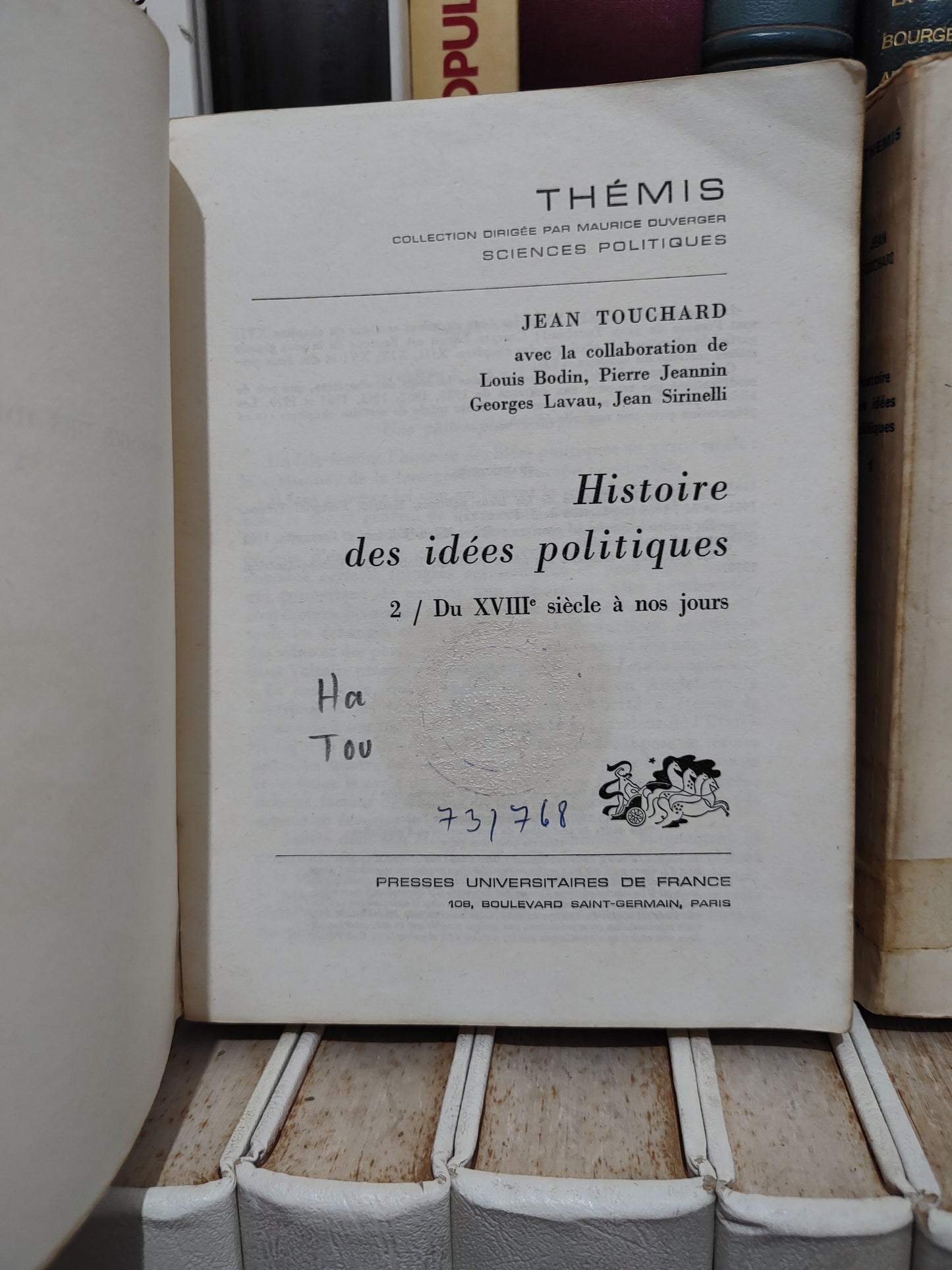 Touchard - Histoire des idées politique THEMIS