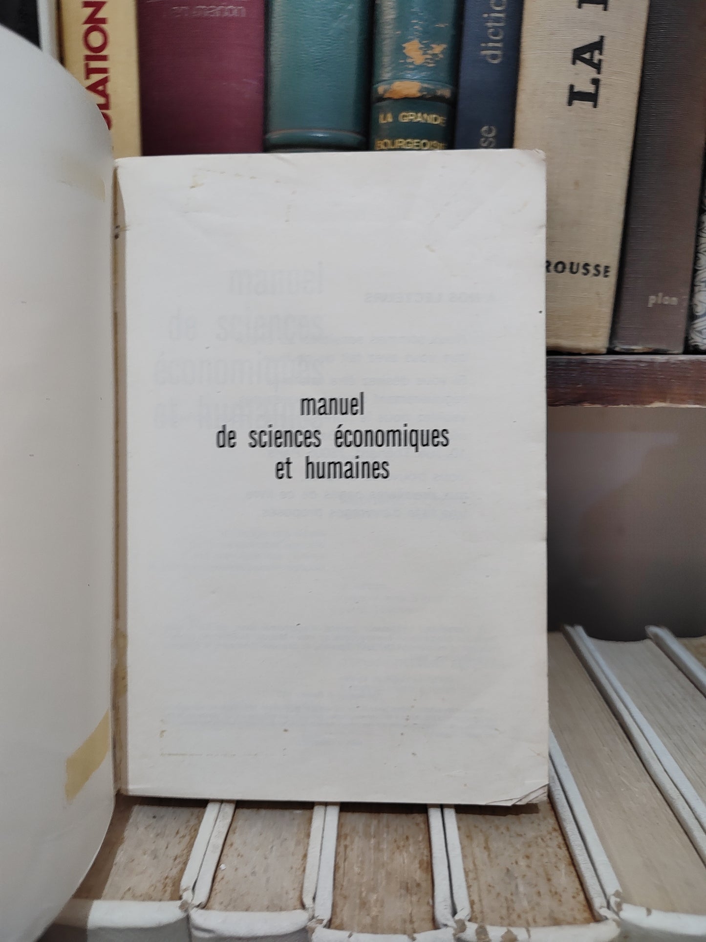 Tournier - Manuel de sciences économiques et humaines