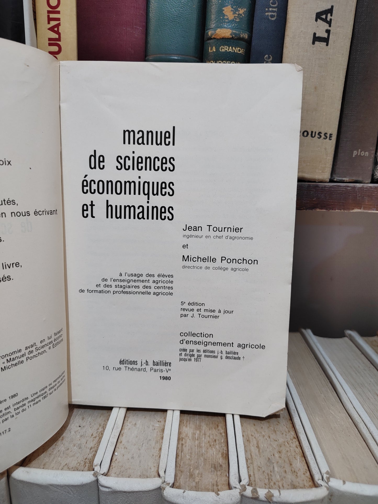 Tournier - Manuel de sciences économiques et humaines