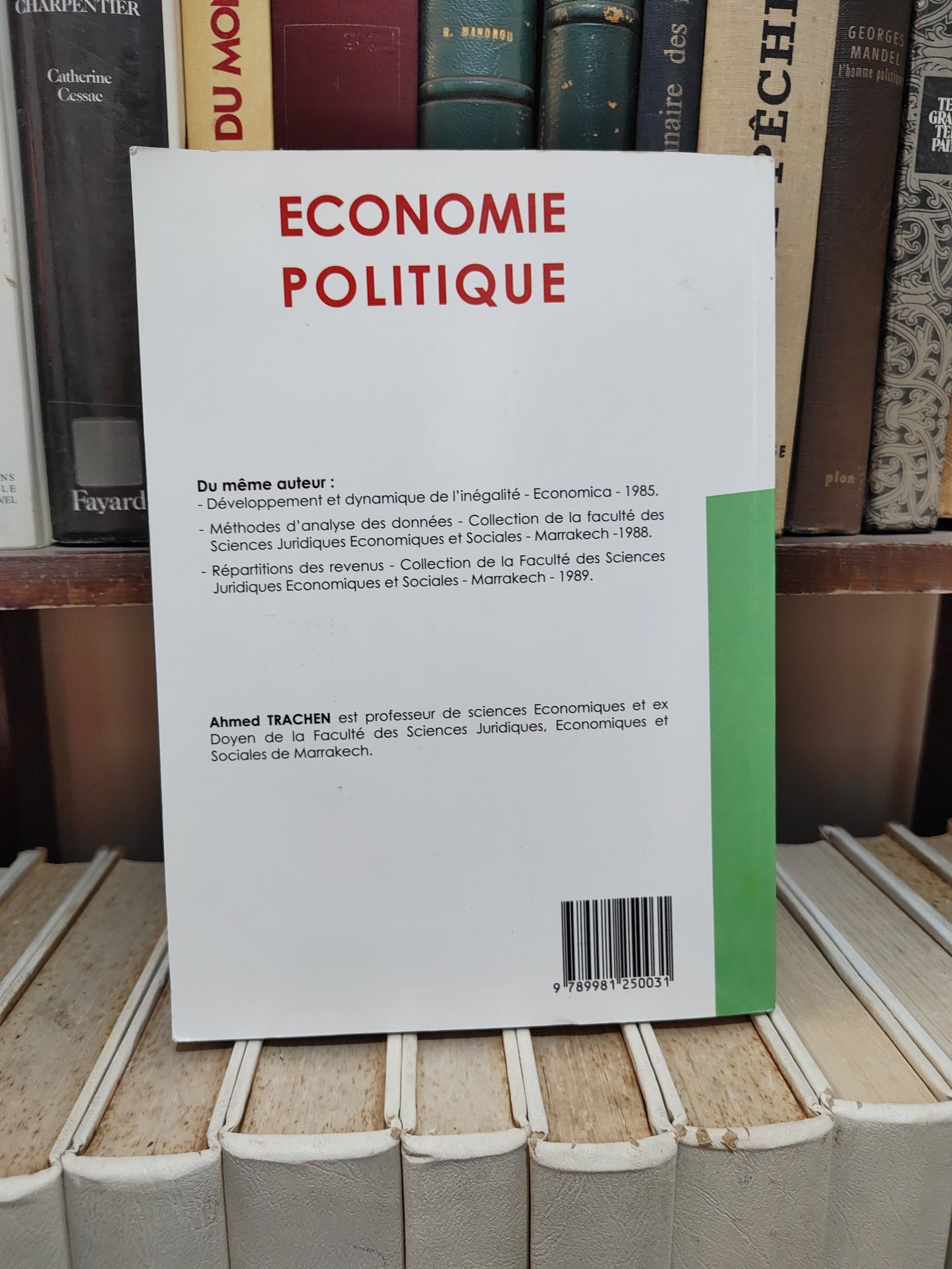 Trachen - Économie politique ; macroéconomie macroéconomie