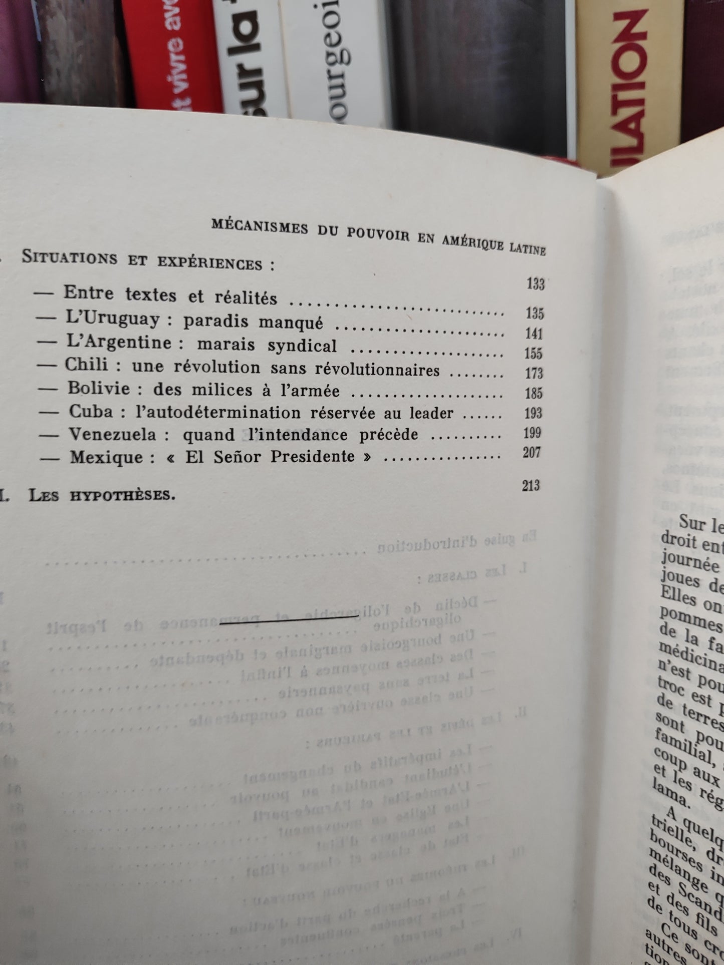 Vega - Mécanismes du pouvoir en Amérique Latine