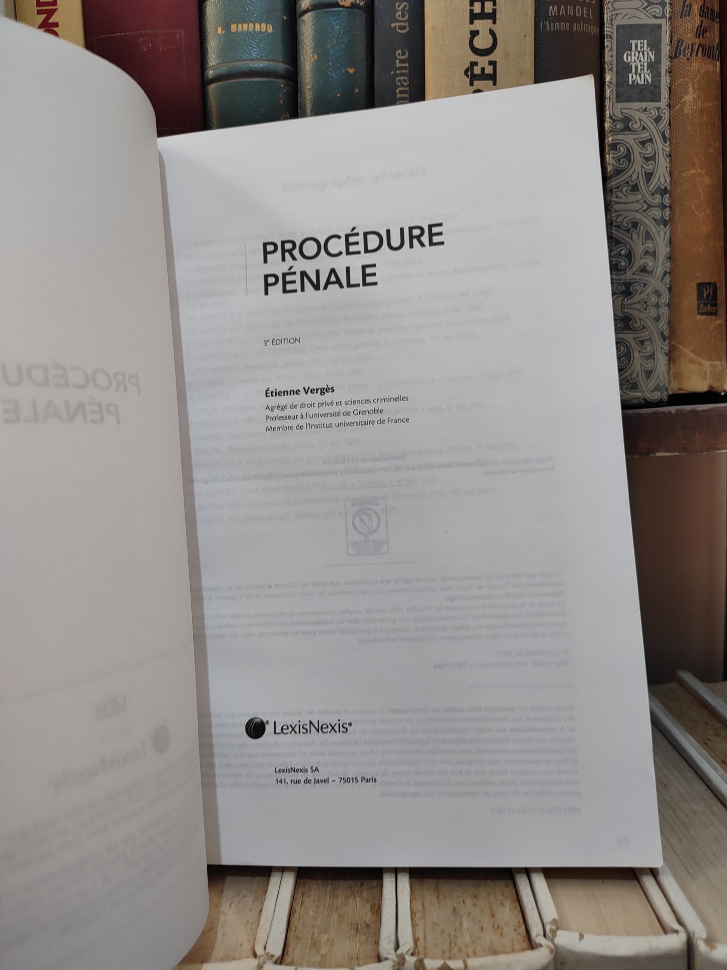 Vergès - Procédure pénale ; Objectif droit cours