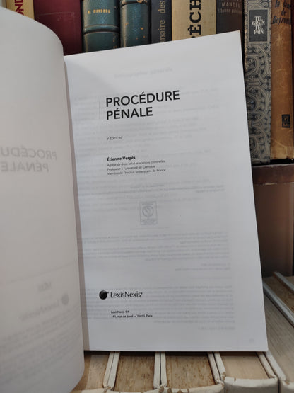Vergès - Procédure pénale ; Objectif droit cours