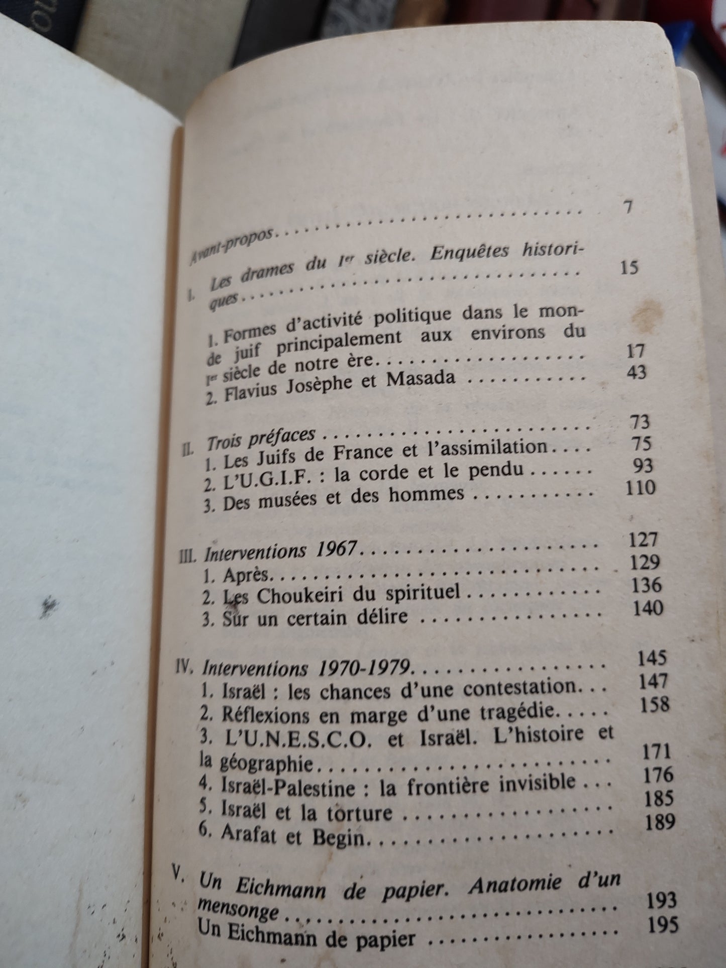 Vidal-Naquet - Les Juifs, la mémoire et le présent