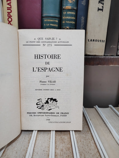 Vilar - Histoire de l'Espagne