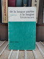 Wagner - De la langue parlée à la langue littéraire