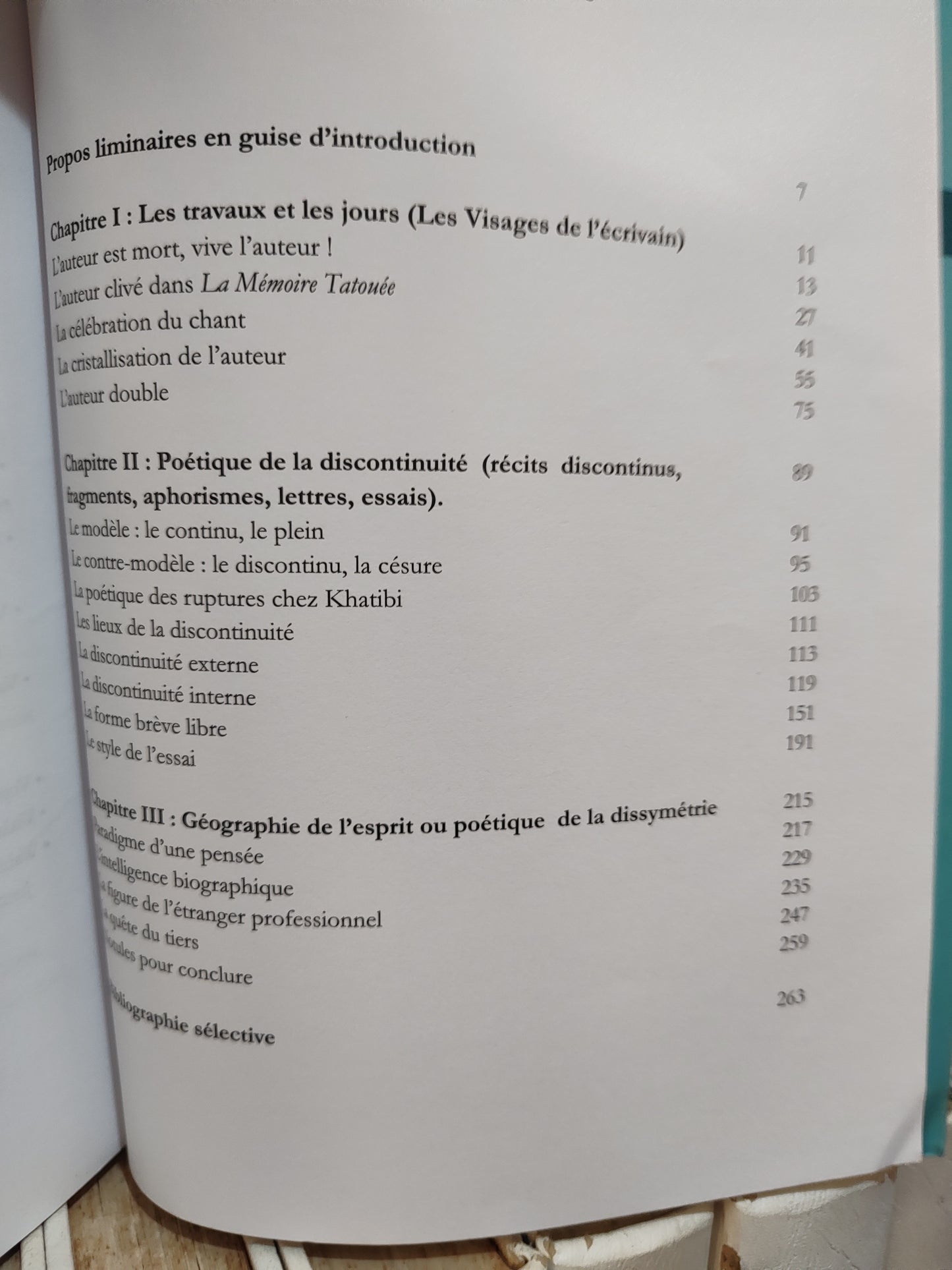 Wahbi - Abdelkebir Khatibi ; L'esprit de la lettre