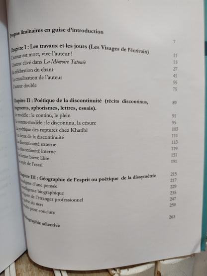 Wahbi - Abdelkebir Khatibi ; L'esprit de la lettre