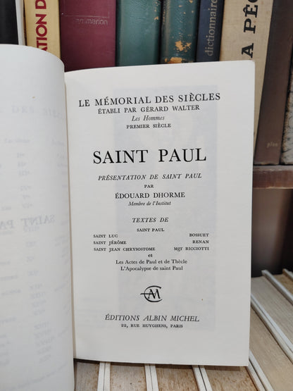 Walter - Le mémorial des siècles 1er siècle Les hommes Saint Paul