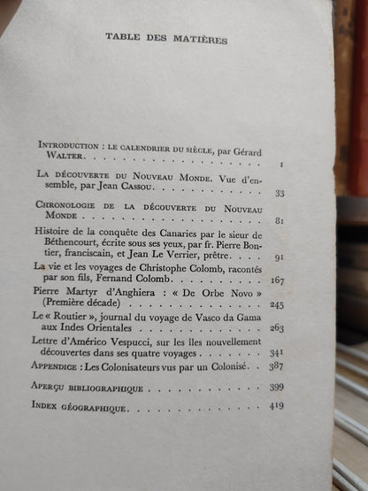 Walter Le mémorial des siècles XVe siècle La découverte du Nouveau Monde