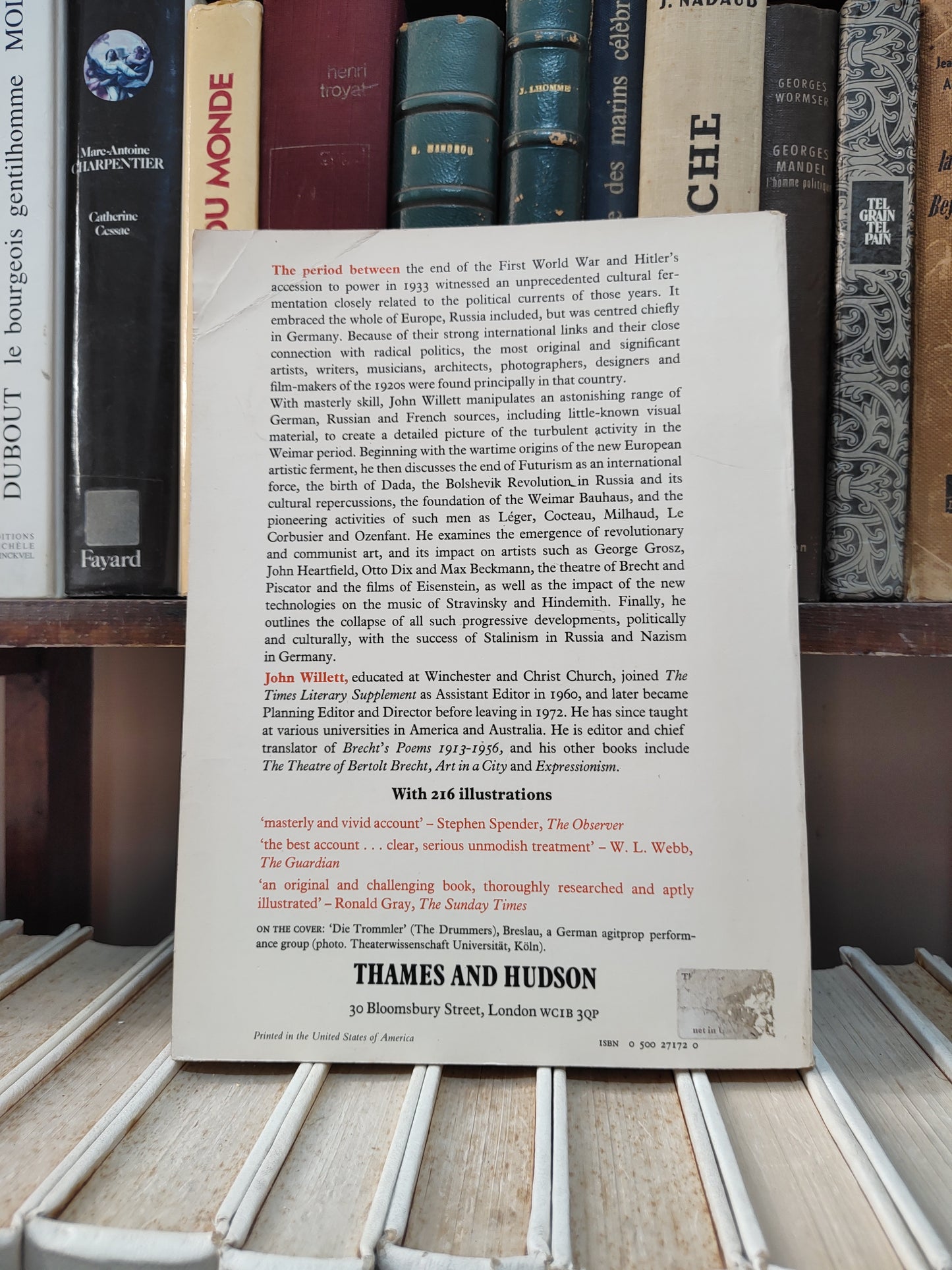 Willett - The new sobriety 1917 1933 : Art and poltics in the Weimar period