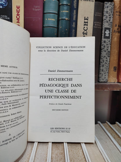 Zimmermann - Recherche pédagogique dune classe de perfectionnement