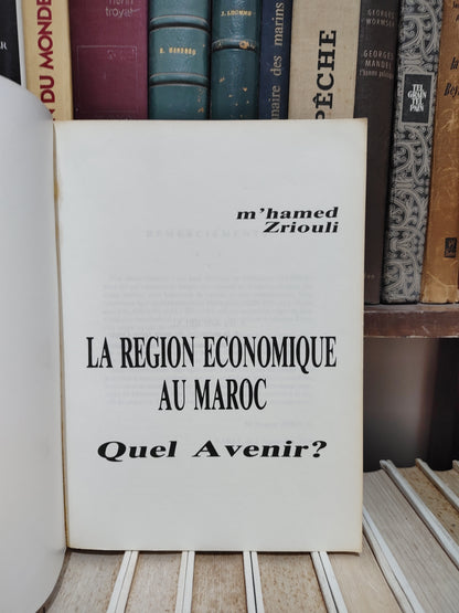 Zriouli - La région économique au Maroc quel avenir