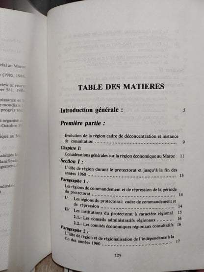 Zriouli - La région économique au Maroc quel avenir