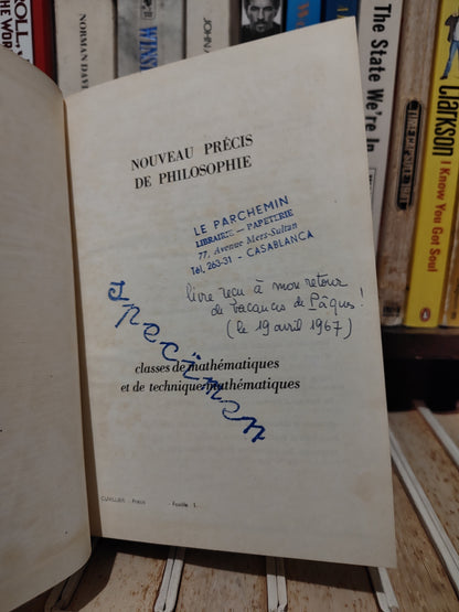 cuvillier - Bouveau précis de philosophie : La connaissance l'action