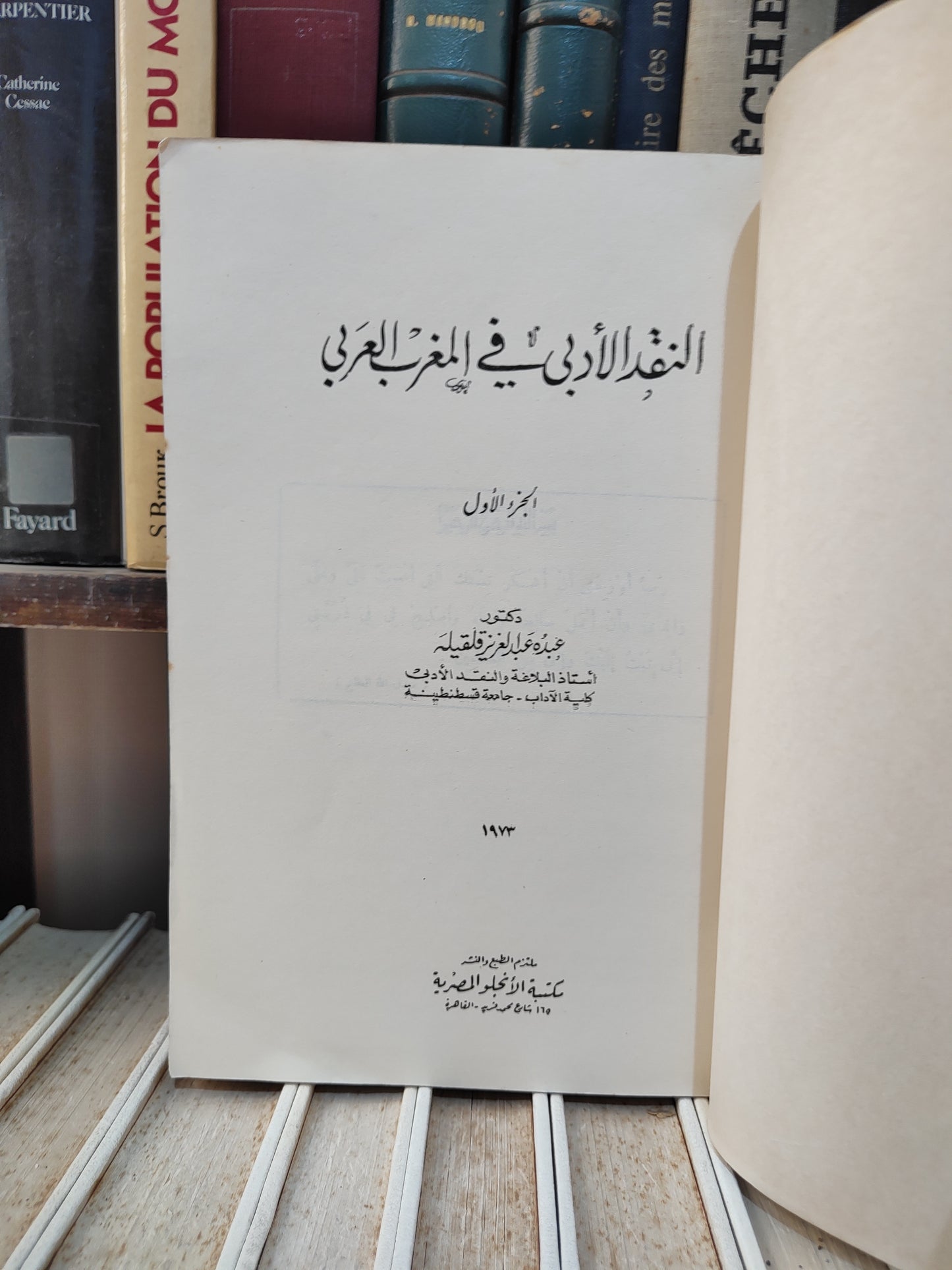 قلقيلة - النقد الادبي في المغرب العربي