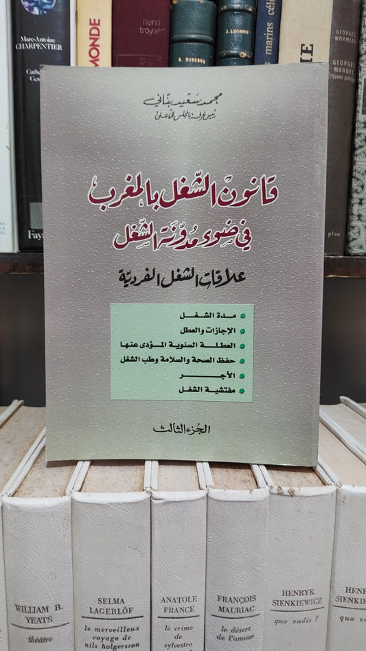 بناني - قانون الشغل بالمغرب في ضوء مدونة الشغل علاقات الشغل الفردسة جزء 3