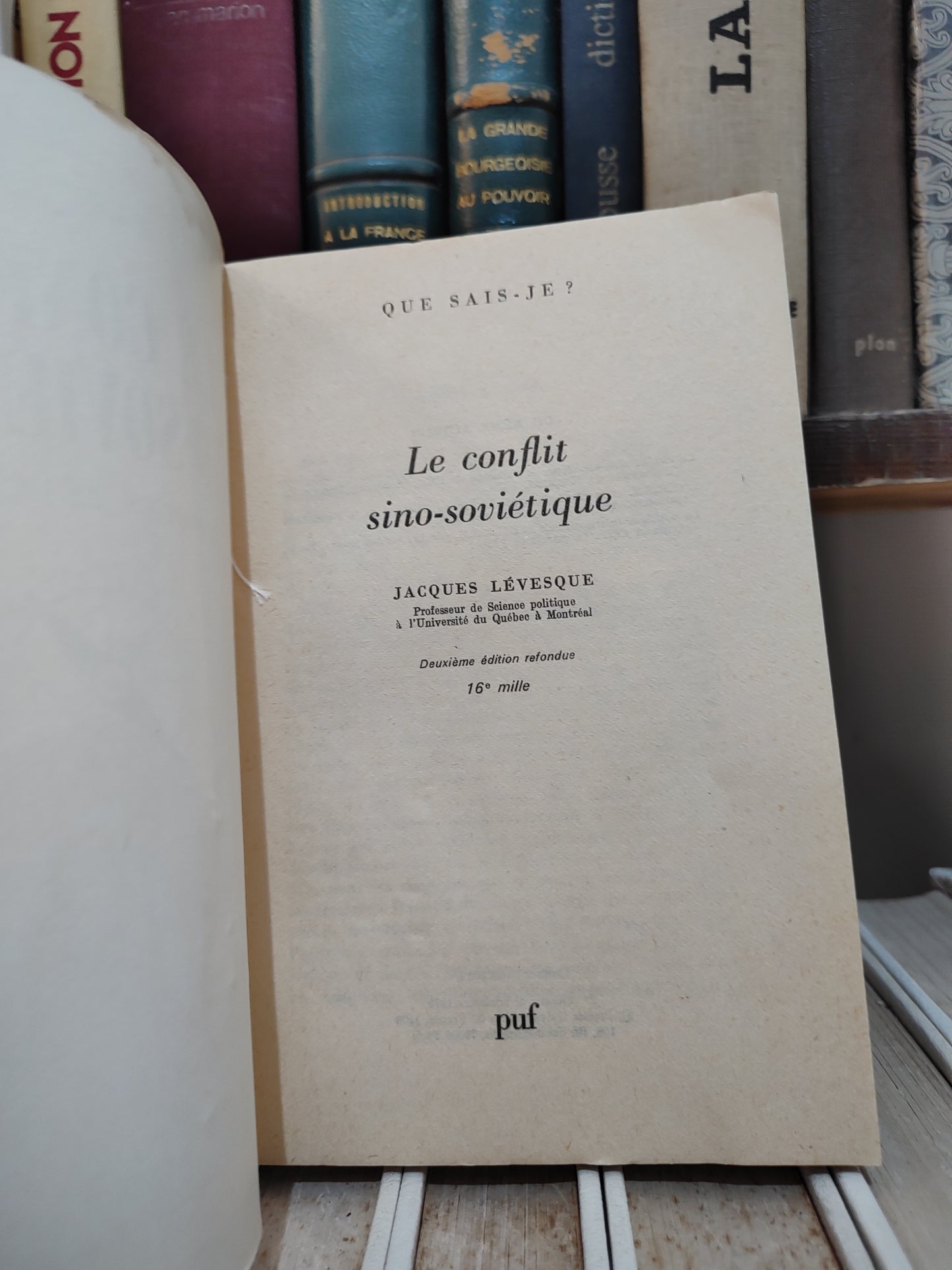 lévesque - Le conflit Sino-Soviétique