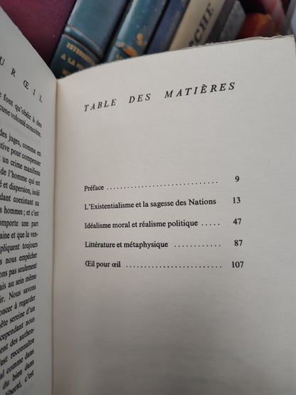 Beauvoir - L'existentialisme et la sagesse des nations
