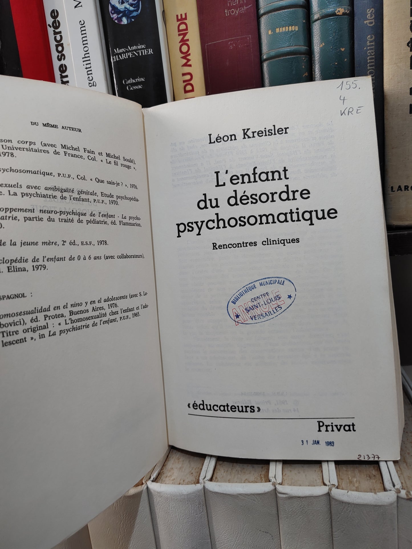 Kreisler - L'enfant du désordre psychosomatique