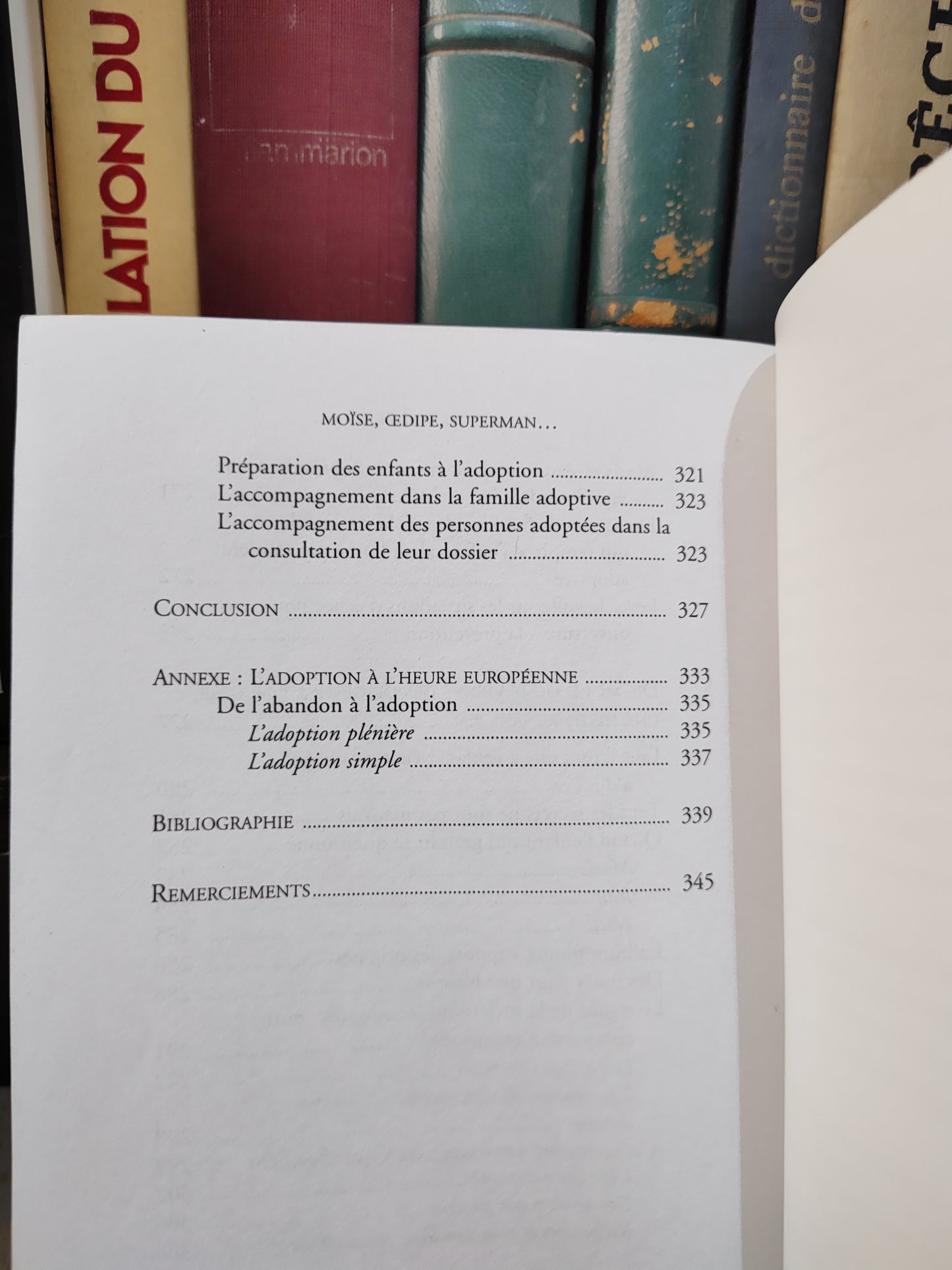 Sophie - Moïse, Œdipe, superman de l'abandon à l'adaptation