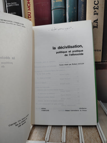 Jaulin - La décivilisation