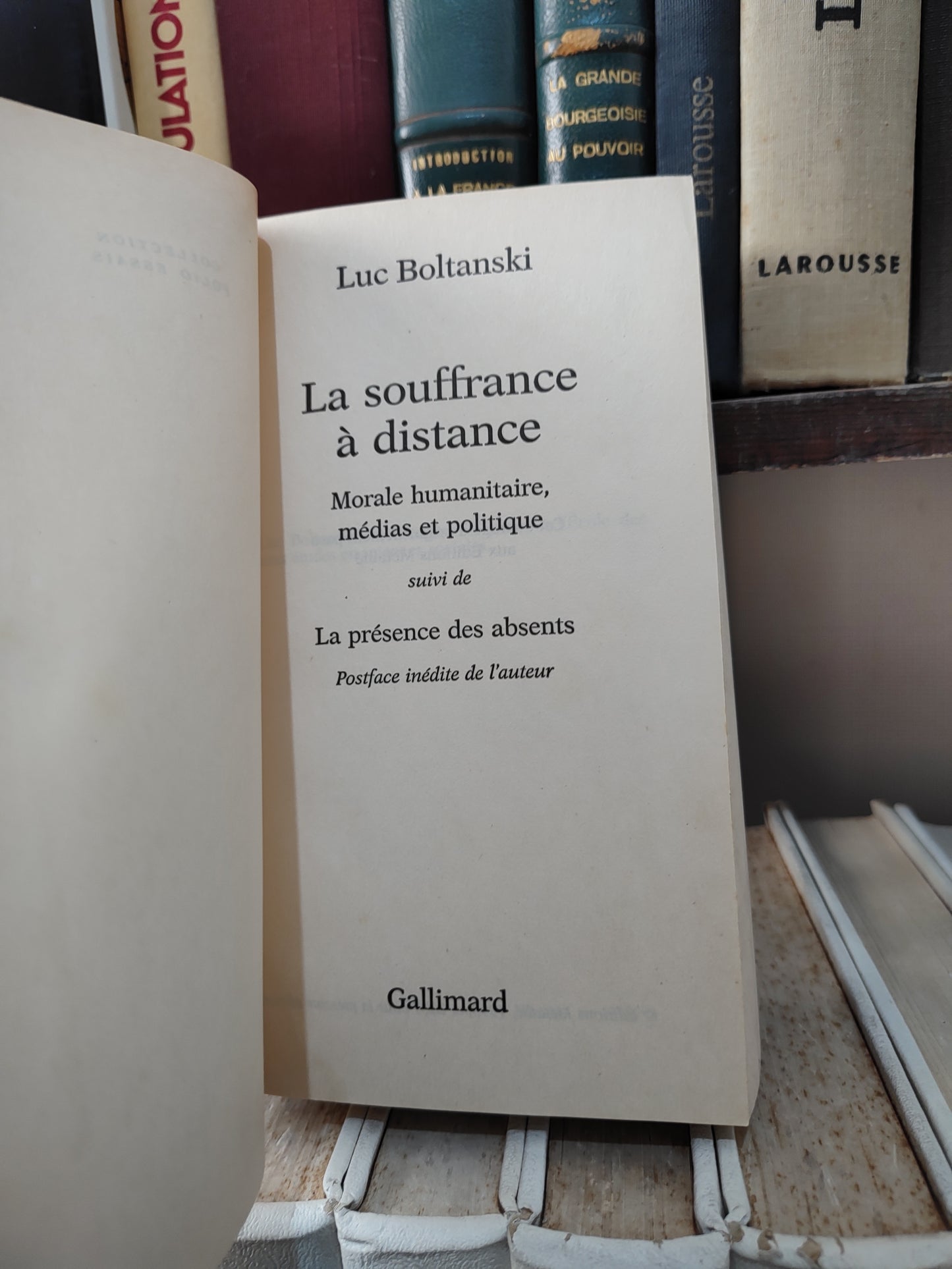 Boltanski - La souffrance à distance