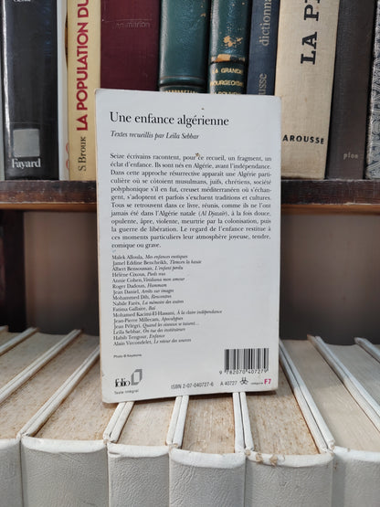 Sebbar - une enfance algérienne