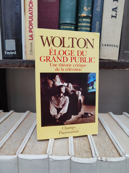 Wolton - Eloge du grand public une théorie critique de la télévision
