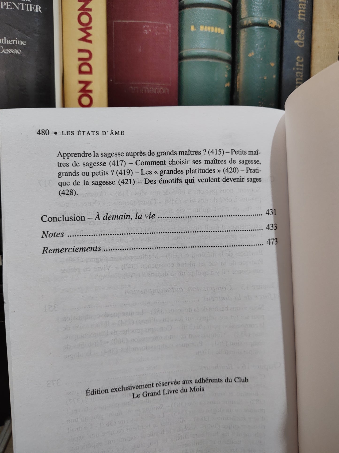 André - Les états d'âme : un apprentissage de la sérénité