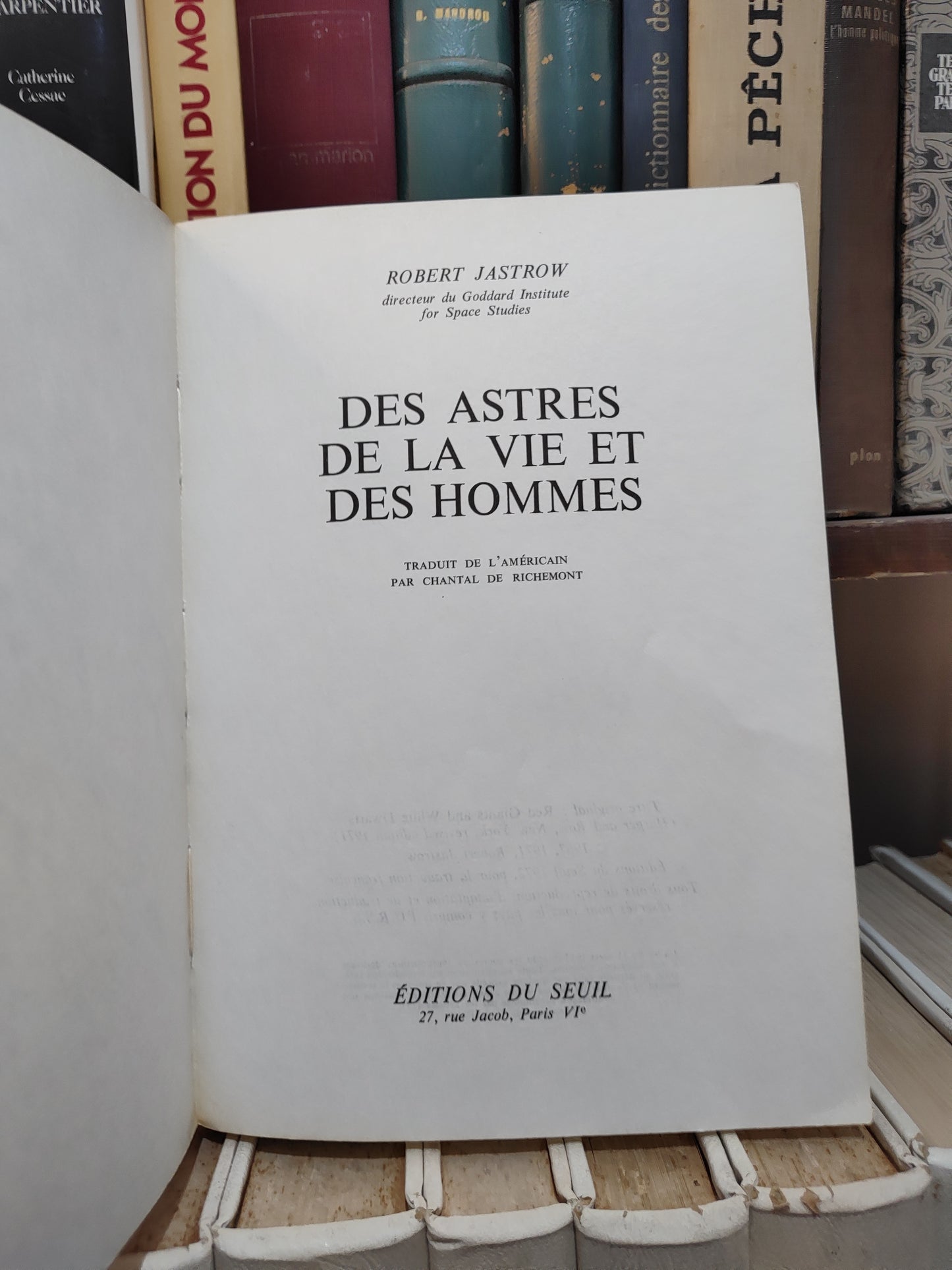 Jastrow - Des astres, de la vie et des hommes