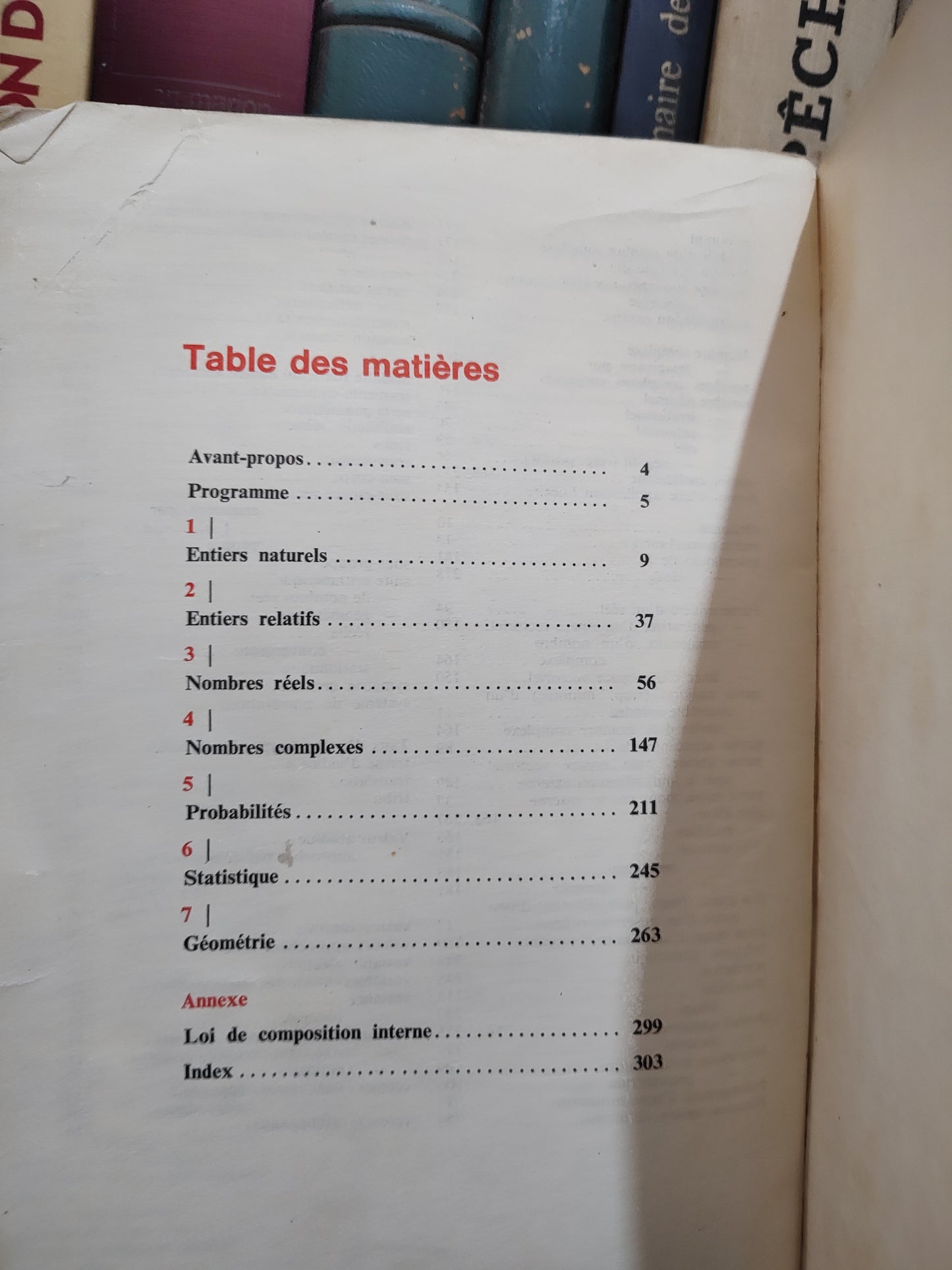 Mathématique Tome 1 Terminale D