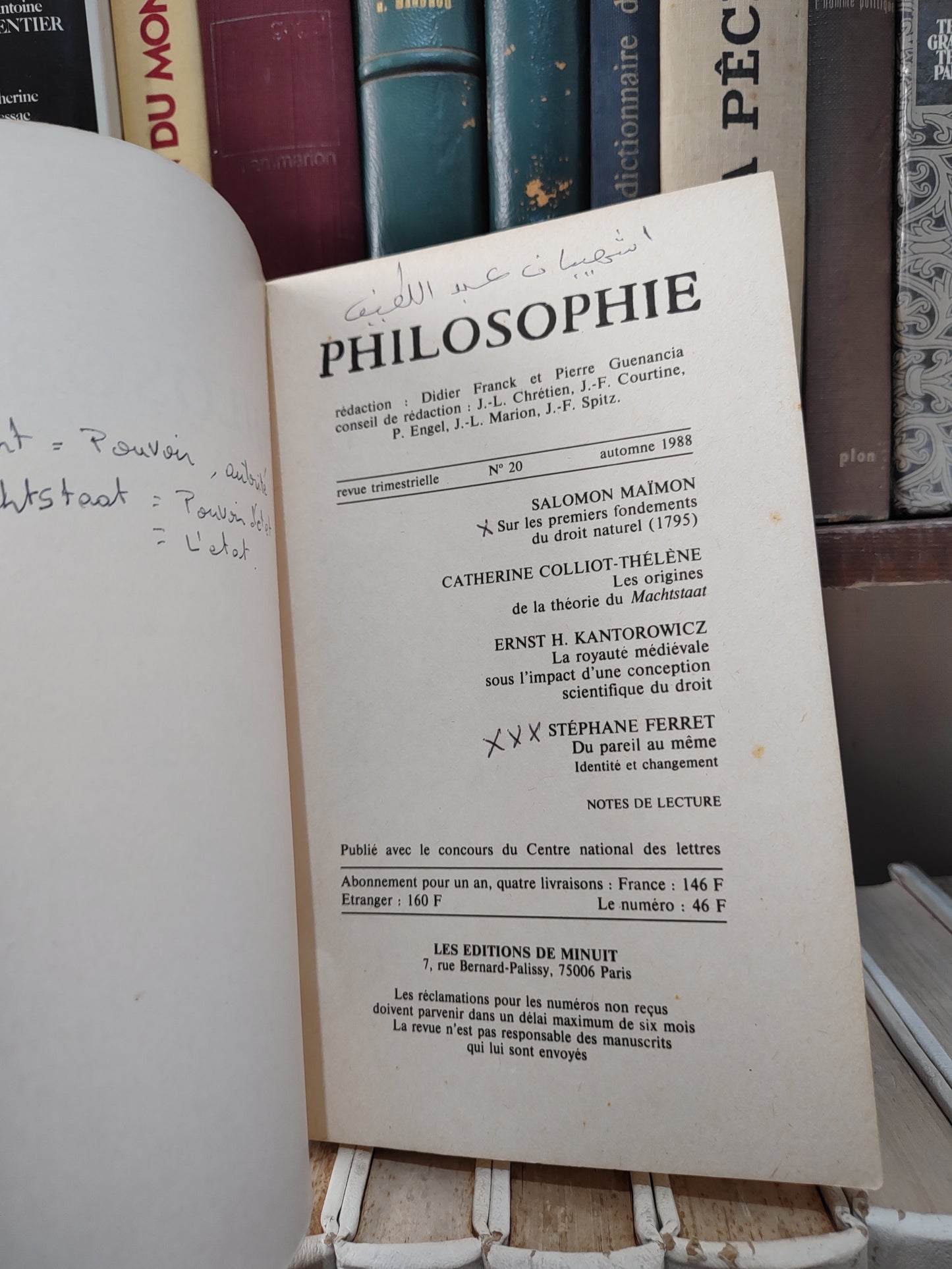 Philosophie n 20