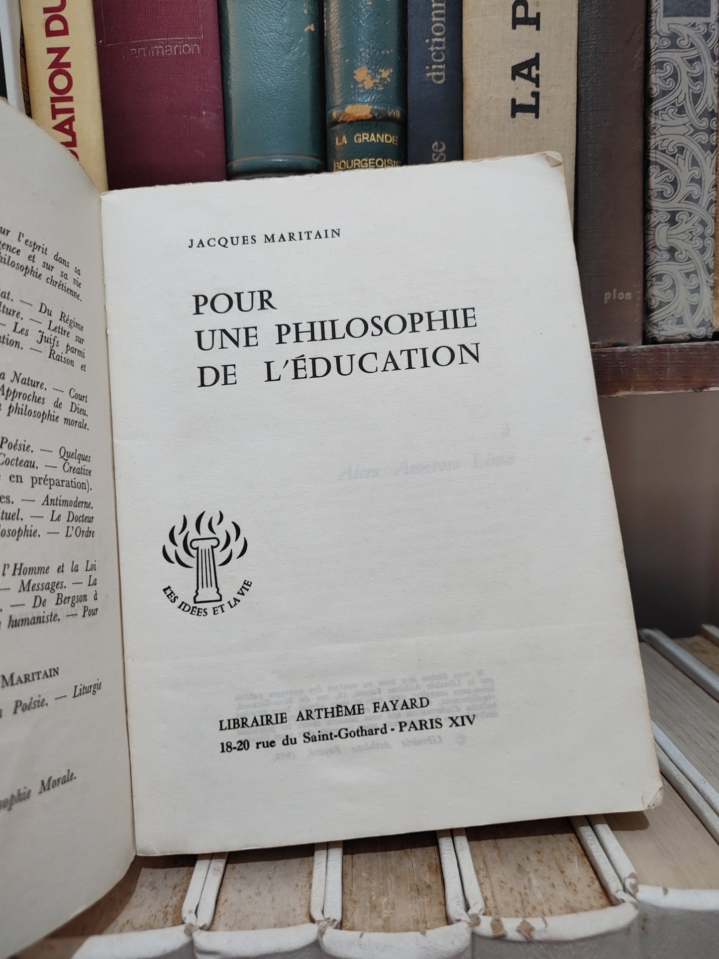 Maritain - Pour une philosophie de l'éducation