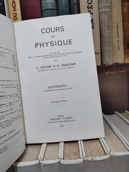 Dévoré - Cours de physique Électricité I